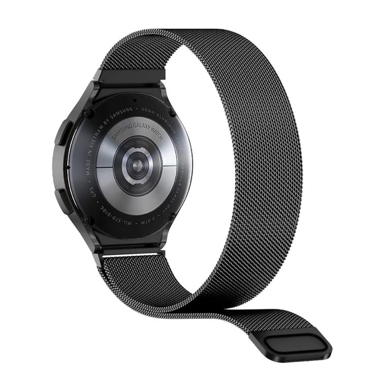 For Samsung Galaxy Watch7 40mm Milanese Magnetic Stainless Steel Watch Band with 3D Curved Film