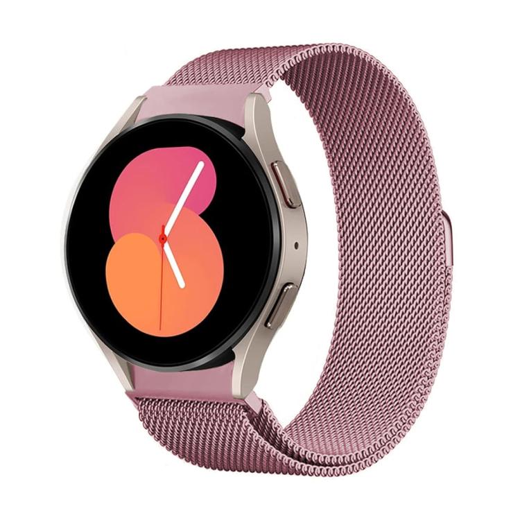 For Samsung Galaxy Watch6 44mm Milanese Magnetic Stainless Steel Watch Band with 3D Curved Film