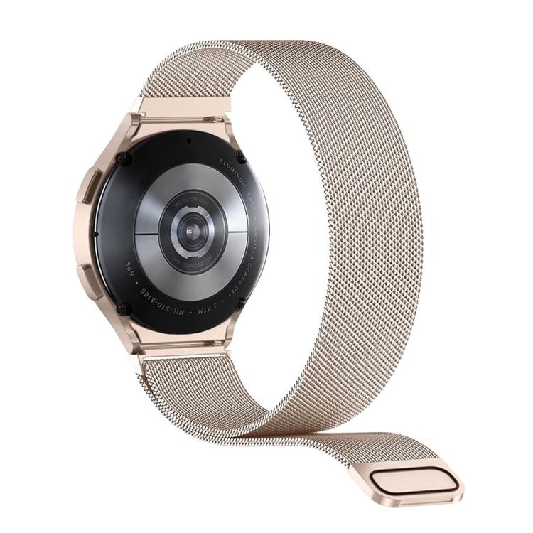 For Samsung Galaxy Watch5 40mm Milanese Magnetic Stainless Steel Watch Band with 3D Curved Film