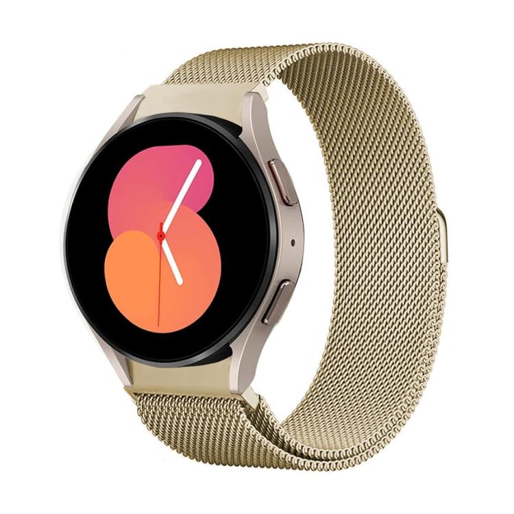 For Samsung Galaxy Watch5 Pro 45mm Milanese Magnetic Stainless Steel Watch Band with 3D Curved Film