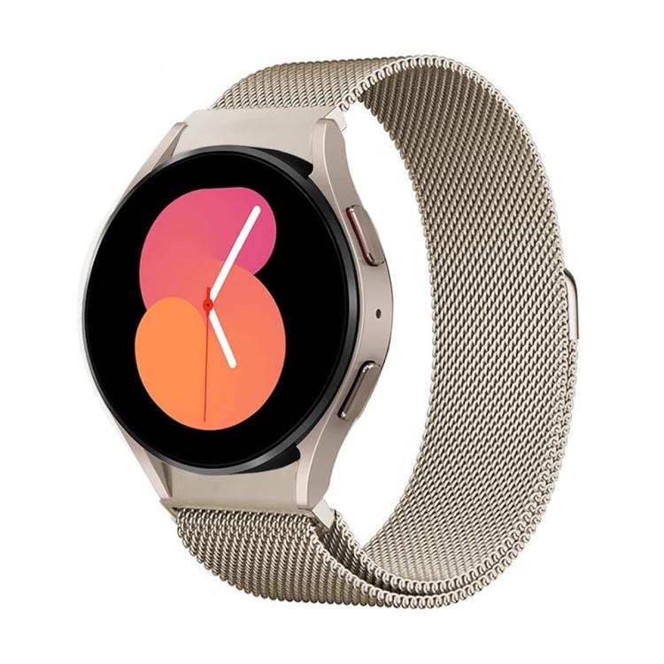 For Samsung Galaxy Watch5 Pro 45mm Milanese Magnetic Stainless Steel Watch Band with 3D Curved Film
