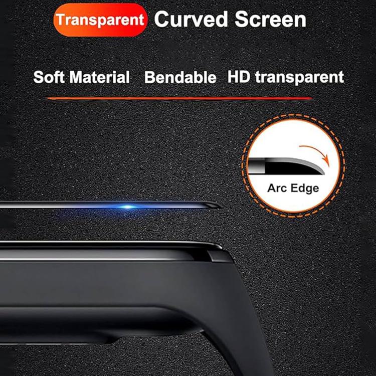 For Samsung Galaxy Watch5 44mm Milanese Magnetic Stainless Steel Watch Band with 3D Curved Film