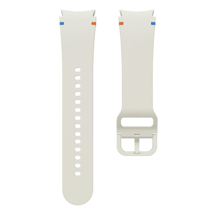 For Samsung Galaxy Watch7 44mm Plain Stitching Silicone Watch Band with 3D Curved Film