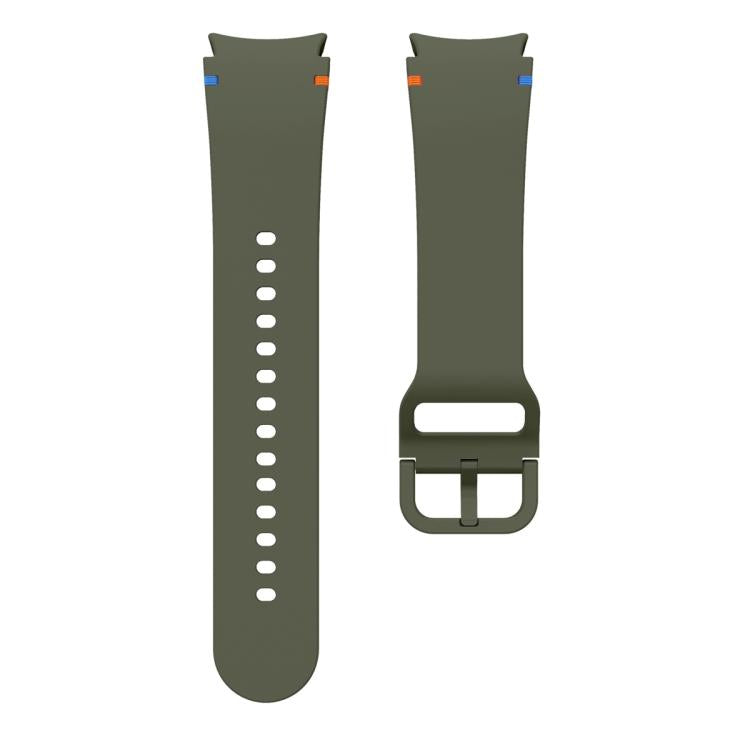 For Samsung Galaxy Watch4 Active 44mm Plain Stitching Silicone Watch Band with 3D Curved Film