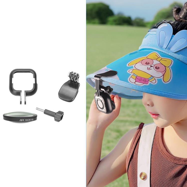 For Insta360 GO Ultra JSR LH Series 10X Macro Lens With Frame + Hat Clip