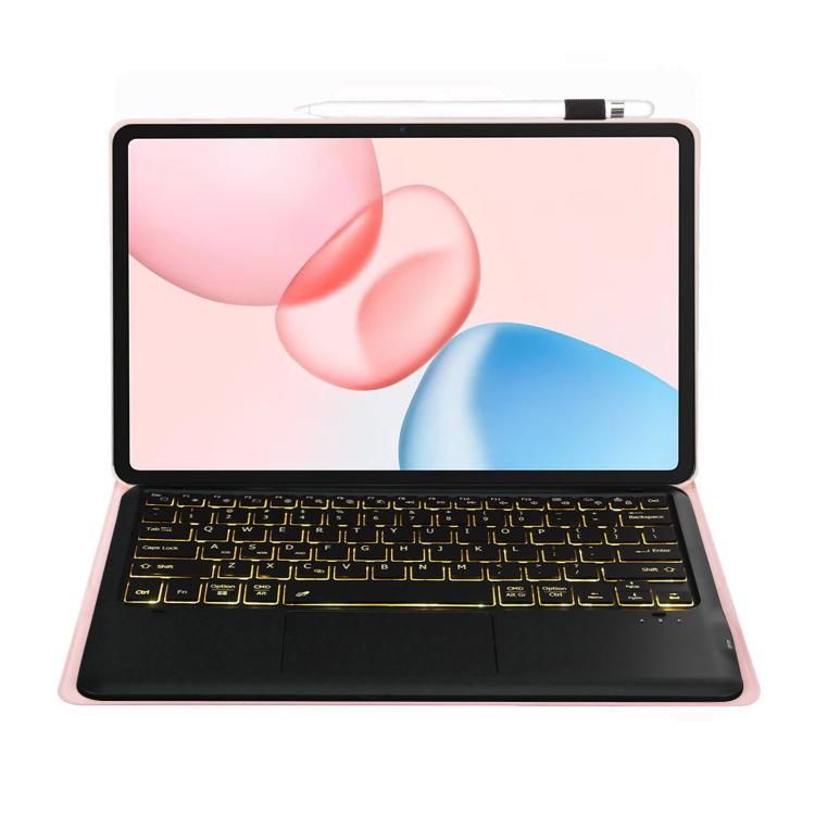 For Honor Pad 10 AH29-AS TPU Ultra-thin Detachable Backlight Bluetooth Keyboard Tablet Leather Case with Touchpad