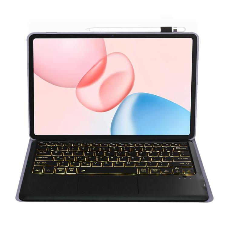 For Honor Pad 10 AH29-AS TPU Ultra-thin Detachable Backlight Bluetooth Keyboard Tablet Leather Case with Touchpad