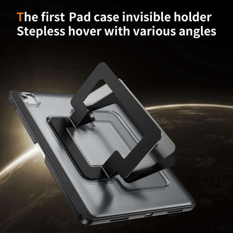 For iPad Air 13 2026 / 2025 / 2024 Invisible Holder PC Hydric TPU Tablet Case