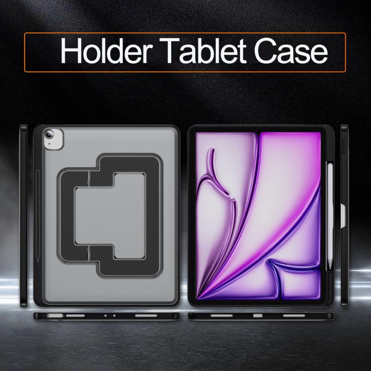 For iPad Air 13 2026 / 2025 / 2024 Invisible Holder PC Hydric TPU Tablet Case