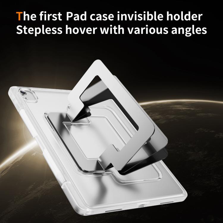 For iPad Air 13 2026 / 2025 / 2024 Invisible Holder PC Hydric TPU Tablet Case