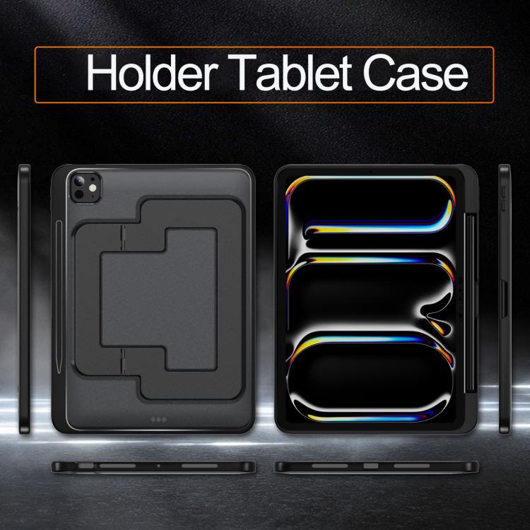 For iPad Pro 11 2025 / 2024 Invisible Holder PC Hydric TPU Tablet Case