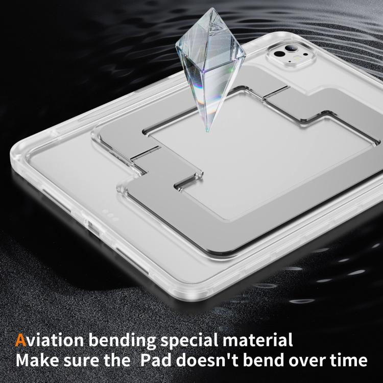 For iPad Pro 11 2025 / 2024 Invisible Holder PC Hydric TPU Tablet Case