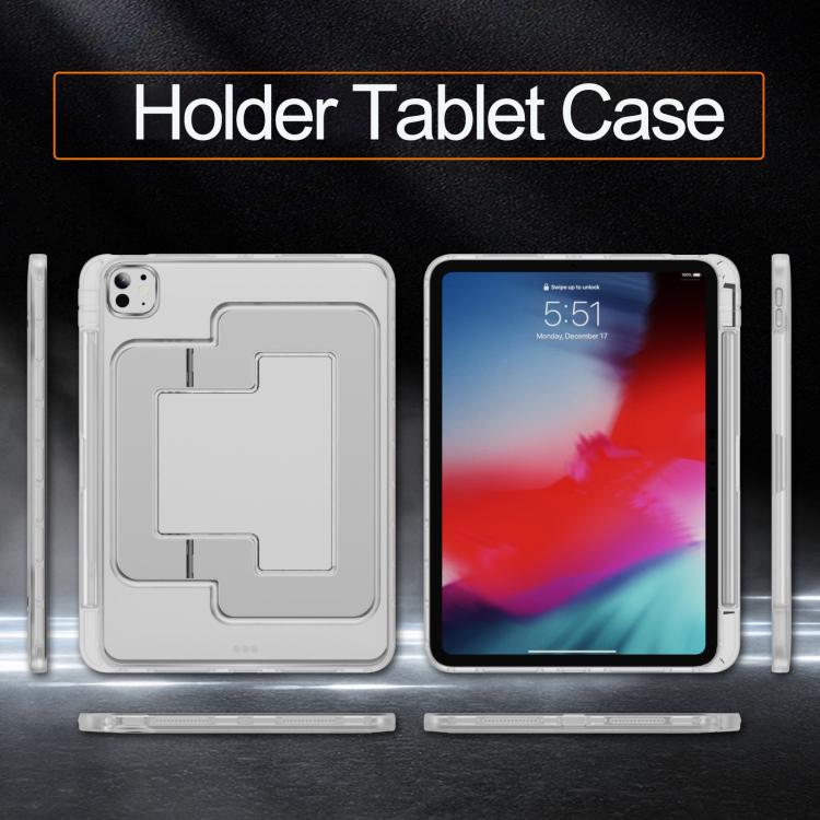 For iPad Pro 11 2025 / 2024 Invisible Holder PC Hydric TPU Tablet Case