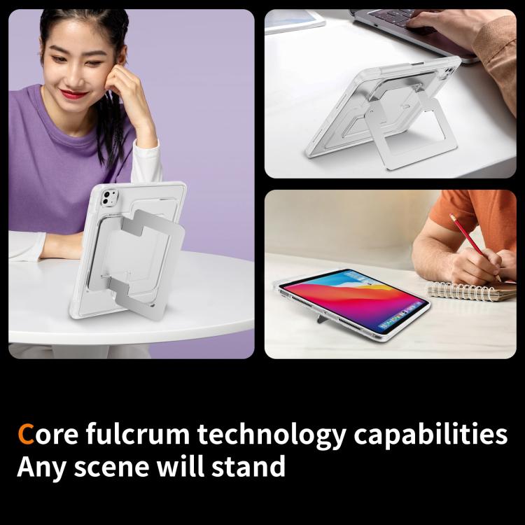 For iPad Pro 11 2025 / 2024 Invisible Holder PC Hydric TPU Tablet Case