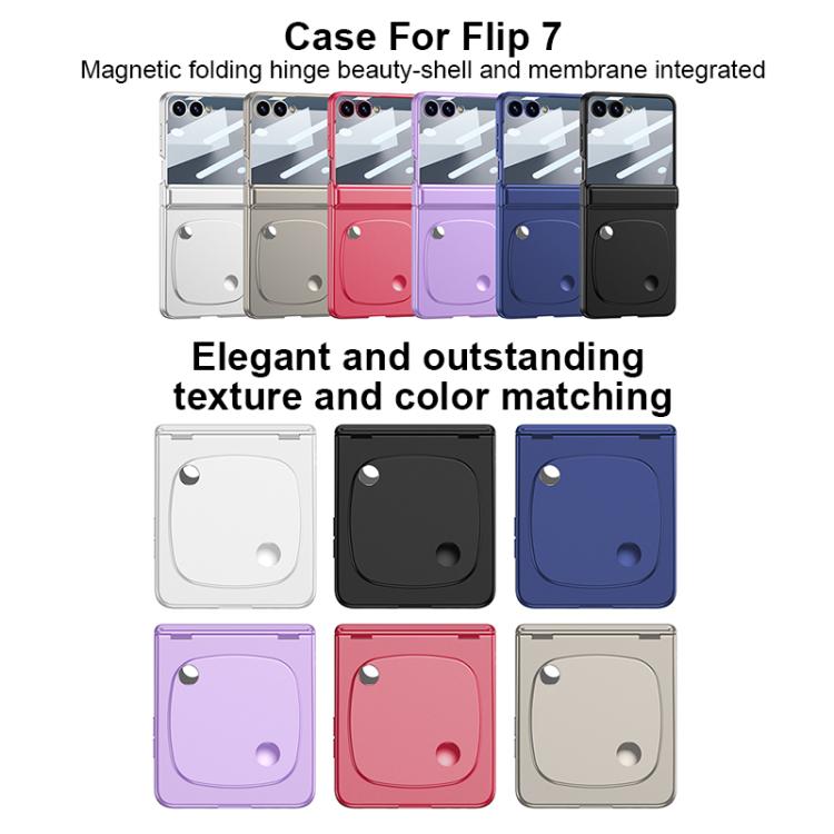 For Samsung Galaxy Z Flip7 5G GKK Integrated Magnetic Folding Hinge Beauty Phone Case