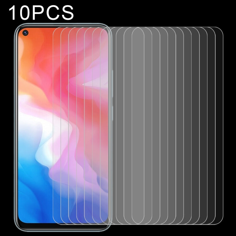 For Vivo Y50 10 PCS 0.26mm 9H 2.5D Tempered Glass Film