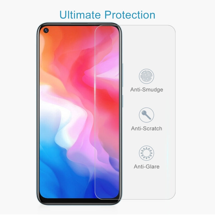 For Vivo Y50 10 PCS 0.26mm 9H 2.5D Tempered Glass Film