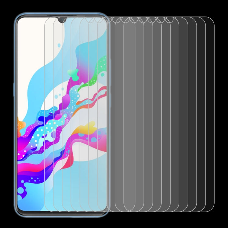 For Vivo Z5 10 PCS 0.26mm 9H 2.5D Tempered Glass Film