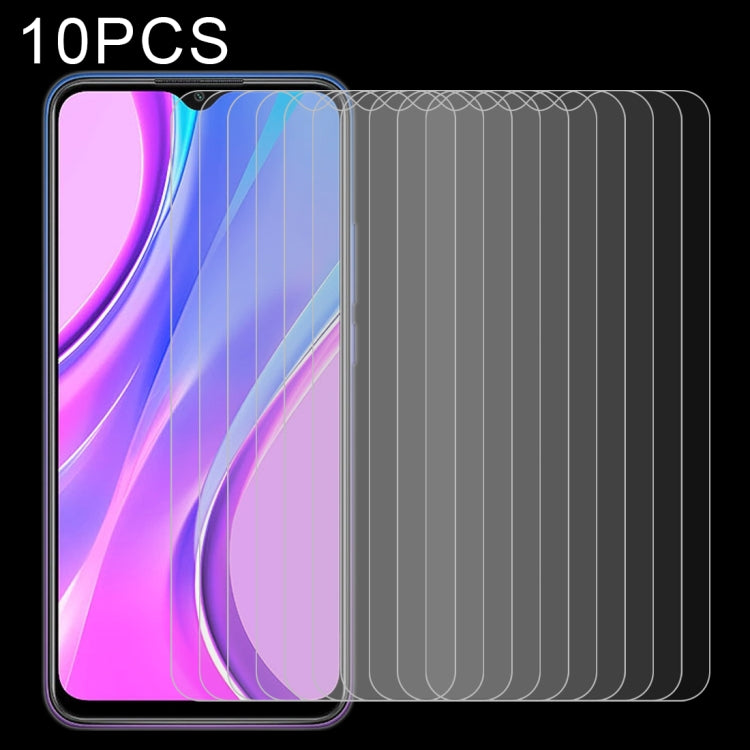 For Xiaomi Redmi 9 (India) 10 PCS 0.26mm 9H 2.5D Tempered Glass Film