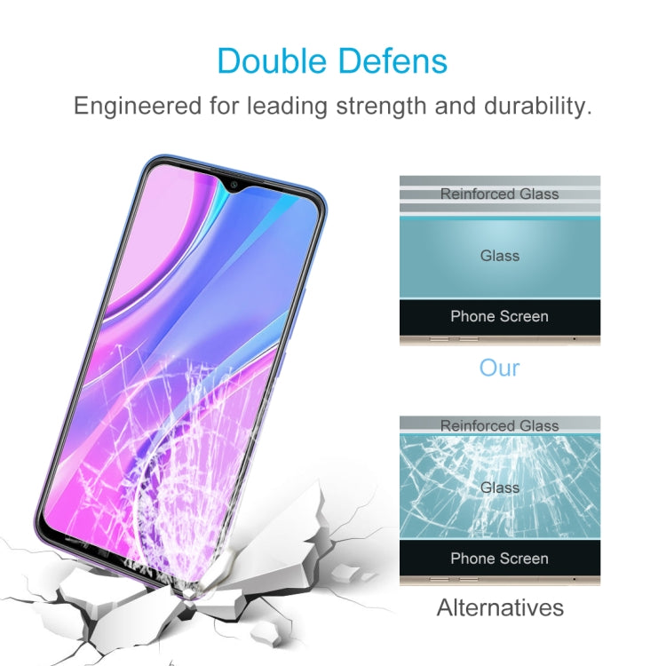 For Xiaomi Redmi 9 (India) 10 PCS 0.26mm 9H 2.5D Tempered Glass Film