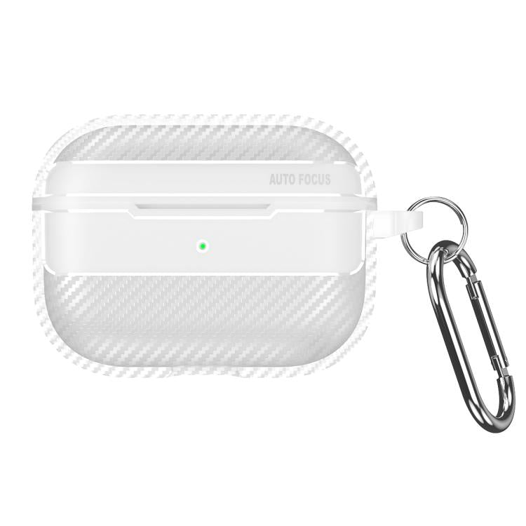 For AirPods Pro 3 Carbon Fiber Texture Bluetooth Earphone Protective Case