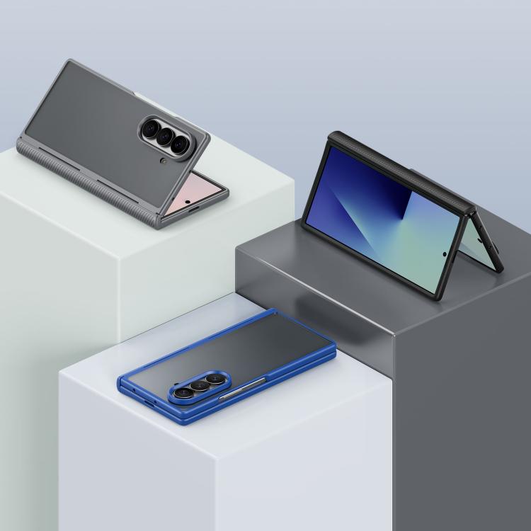 For Samsung Galaxy Z Fold7 5G Skin Feel TPU Shockproof Phone Case with Hinge