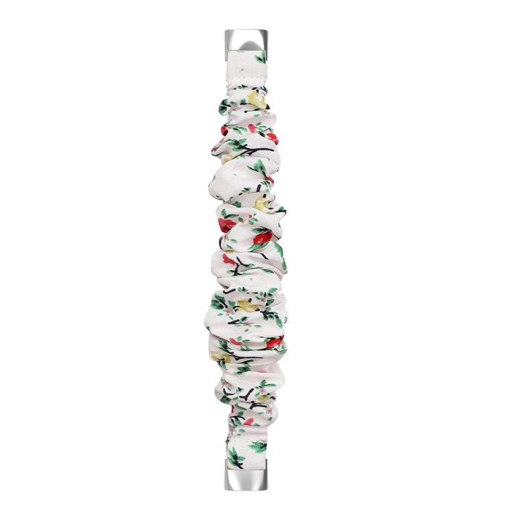 xDfind Polyester Elastic Wreath Watch Band For Fitbit Luxe, Size:L