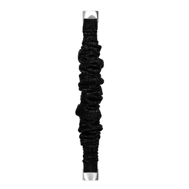 xDfind Polyester Elastic Wreath Watch Band For Fitbit Luxe, Size:L