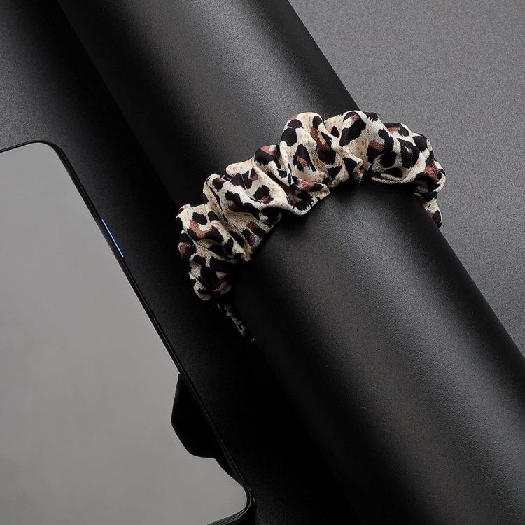 xDfind Polyester Elastic Wreath Watch Band For Fitbit Luxe, Size:L