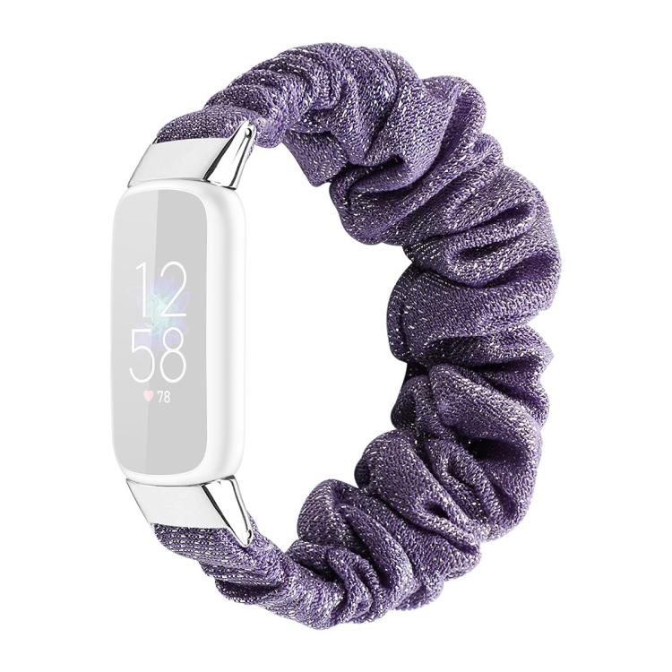 xDfind Polyester Elastic Wreath Watch Band For Fitbit Luxe, Size:L