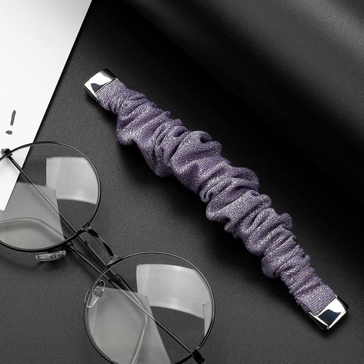 xDfind Polyester Elastic Wreath Watch Band For Fitbit Luxe, Size:L