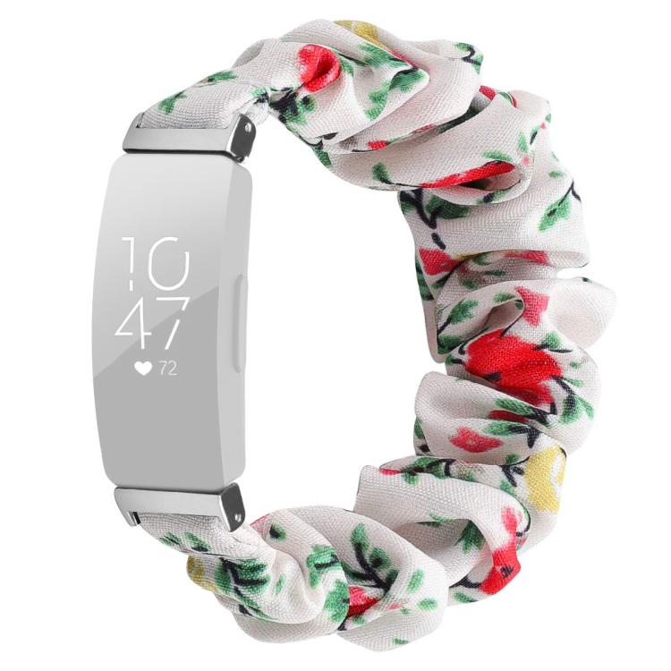 xDfind Polyester Elastic Wreath Watch Band For Fitbit Inspire, Size:S