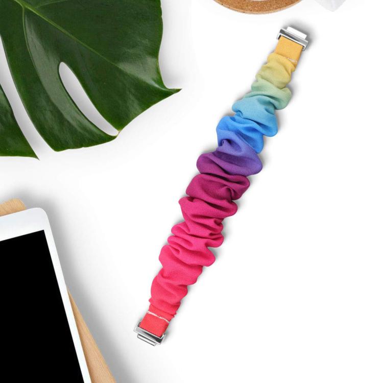 xDfind Polyester Elastic Wreath Watch Band For Fitbit Inspire, Size:S
