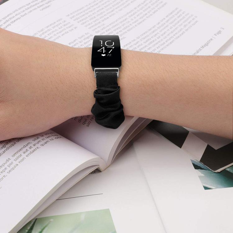 xDfind Polyester Elastic Wreath Watch Band For Fitbit Inspire, Size:S