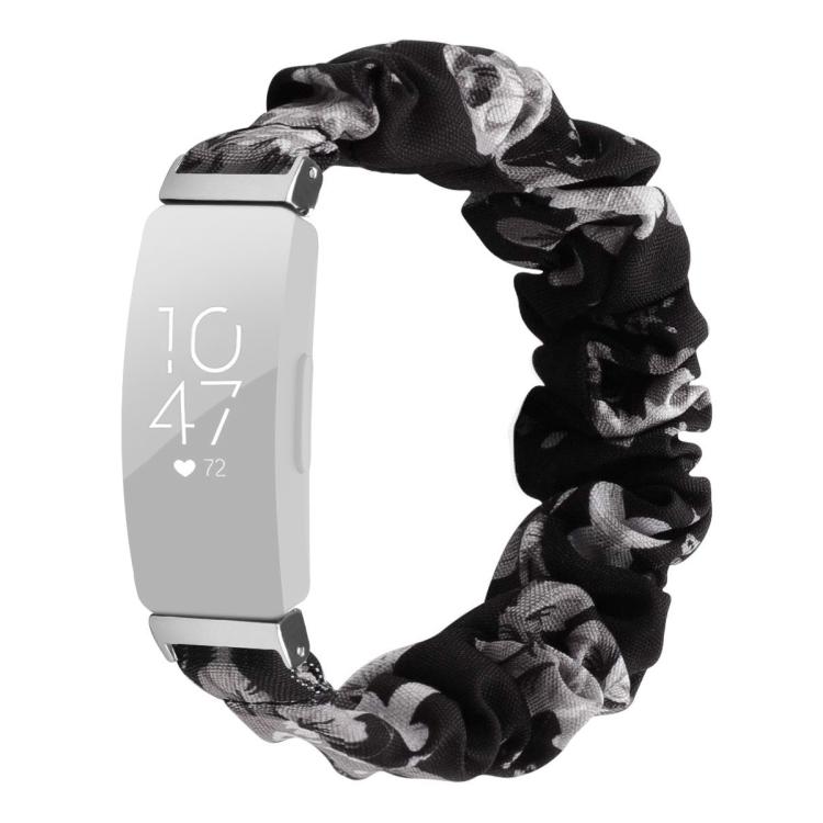 xDfind Polyester Elastic Wreath Watch Band For Fitbit Inspire, Size:S