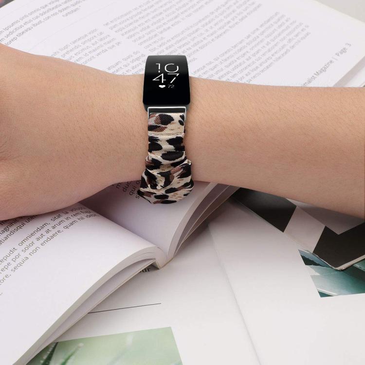 xDfind Polyester Elastic Wreath Watch Band For Fitbit Inspire, Size:S