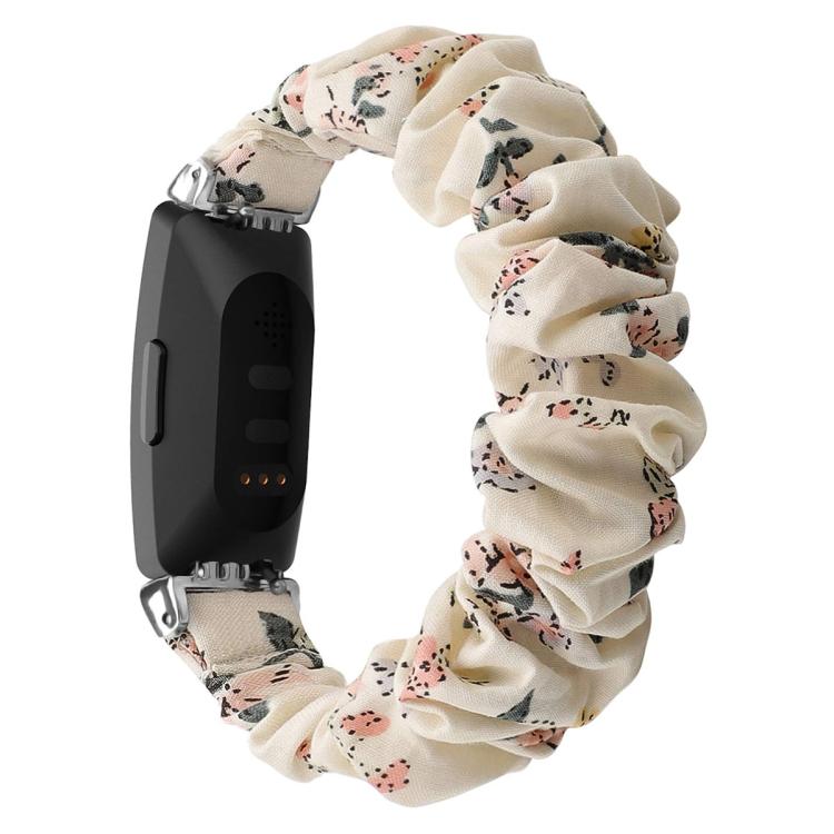 xDfind Polyester Elastic Wreath Watch Band For Fitbit Inspire, Size:S