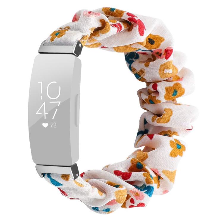 xDfind Polyester Elastic Wreath Watch Band For Fitbit Inspire, Size:S