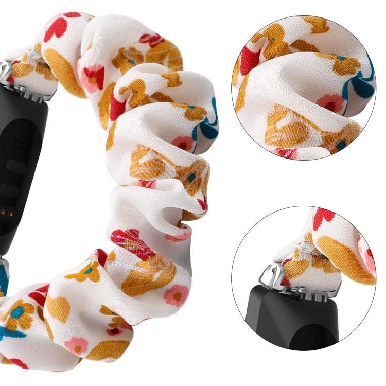 xDfind Polyester Elastic Wreath Watch Band For Fitbit Inspire, Size:S