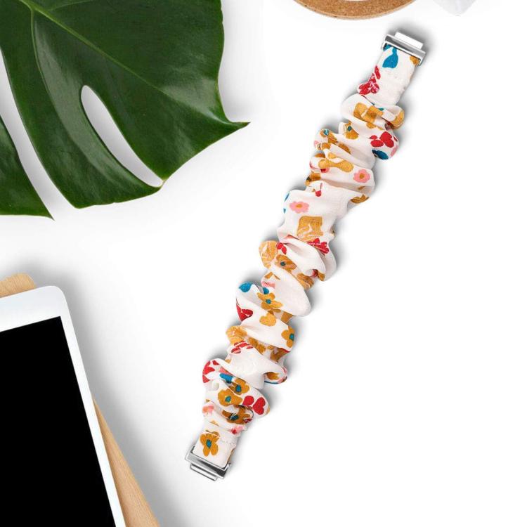 xDfind Polyester Elastic Wreath Watch Band For Fitbit Inspire, Size:S