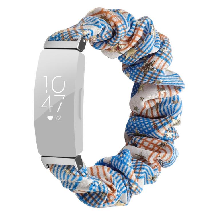 xDfind Polyester Elastic Wreath Watch Band For Fitbit Inspire, Size:S