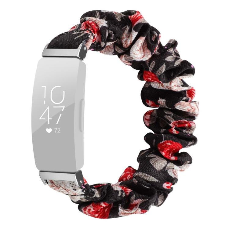 xDfind Polyester Elastic Wreath Watch Band For Fitbit Inspire, Size:S