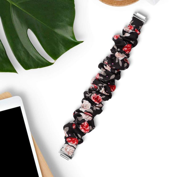xDfind Polyester Elastic Wreath Watch Band For Fitbit Inspire, Size:S