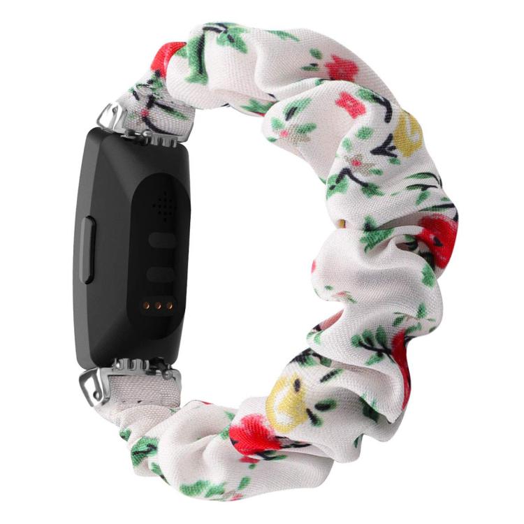 xDfind Polyester Elastic Wreath Watch Band For Fitbit Inspire, Size:L
