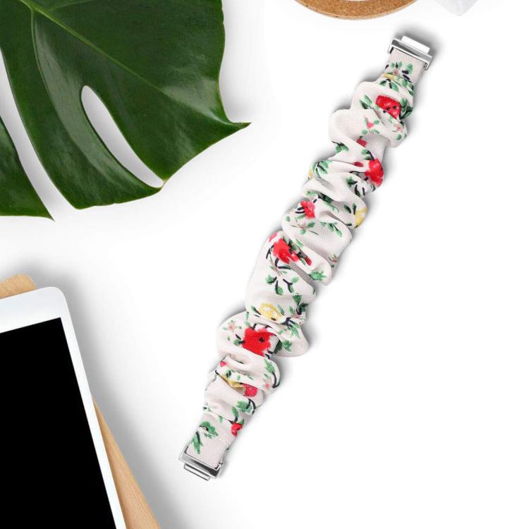 xDfind Polyester Elastic Wreath Watch Band For Fitbit Inspire, Size:L
