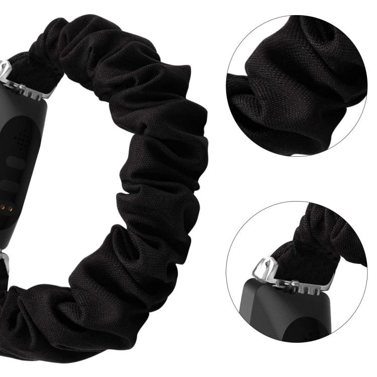 xDfind Polyester Elastic Wreath Watch Band For Fitbit Inspire, Size:L