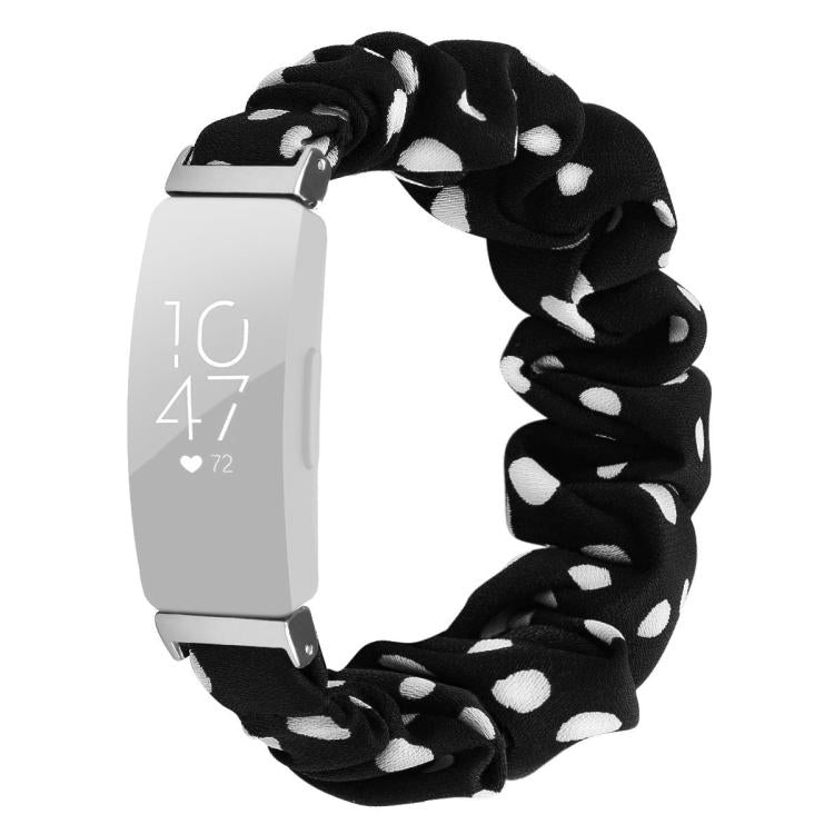 xDfind Polyester Elastic Wreath Watch Band For Fitbit Inspire, Size:L