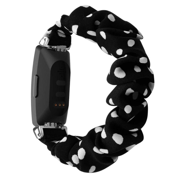 xDfind Polyester Elastic Wreath Watch Band For Fitbit Inspire, Size:L