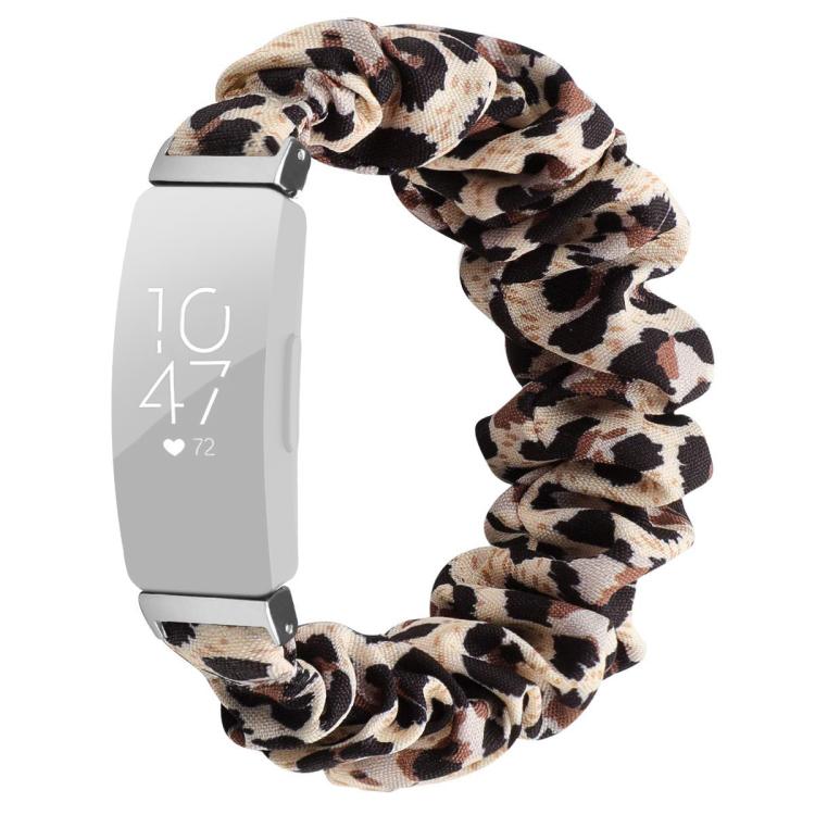 xDfind Polyester Elastic Wreath Watch Band For Fitbit Inspire, Size:L