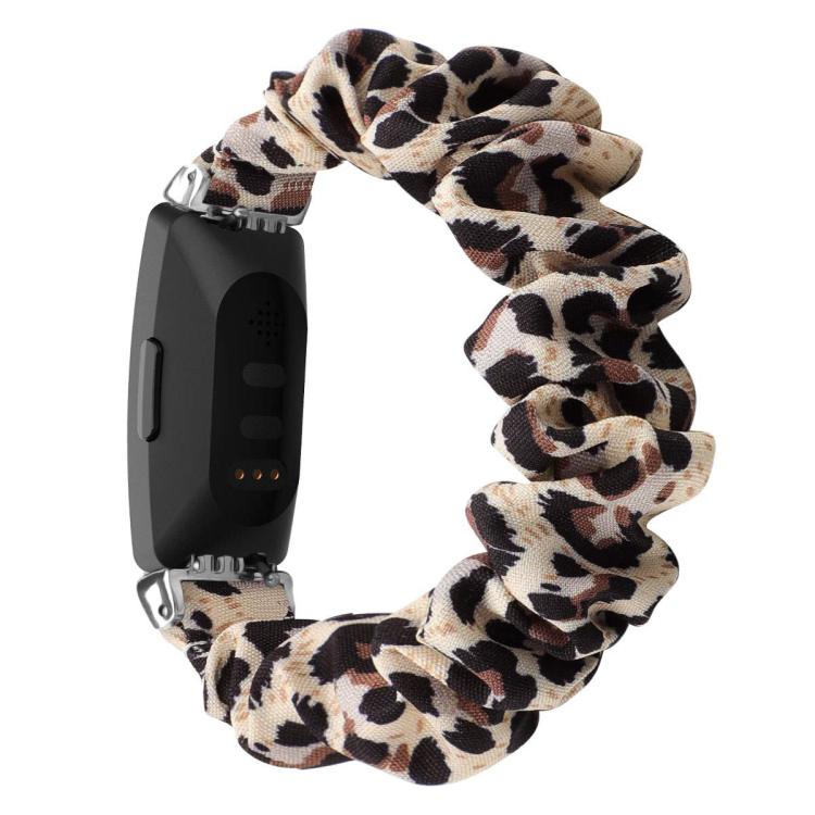xDfind Polyester Elastic Wreath Watch Band For Fitbit Inspire, Size:L